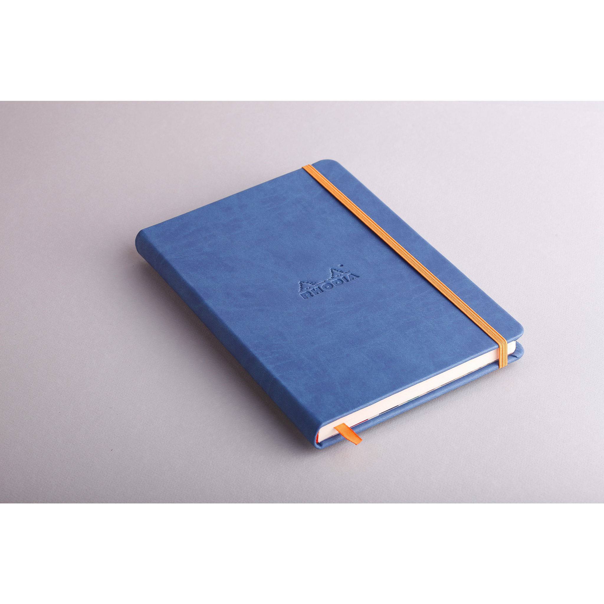 Rhodia Notizbuch A5, fester Einband, 96 Bl blanko, Papier 90g, Saphir 118748C