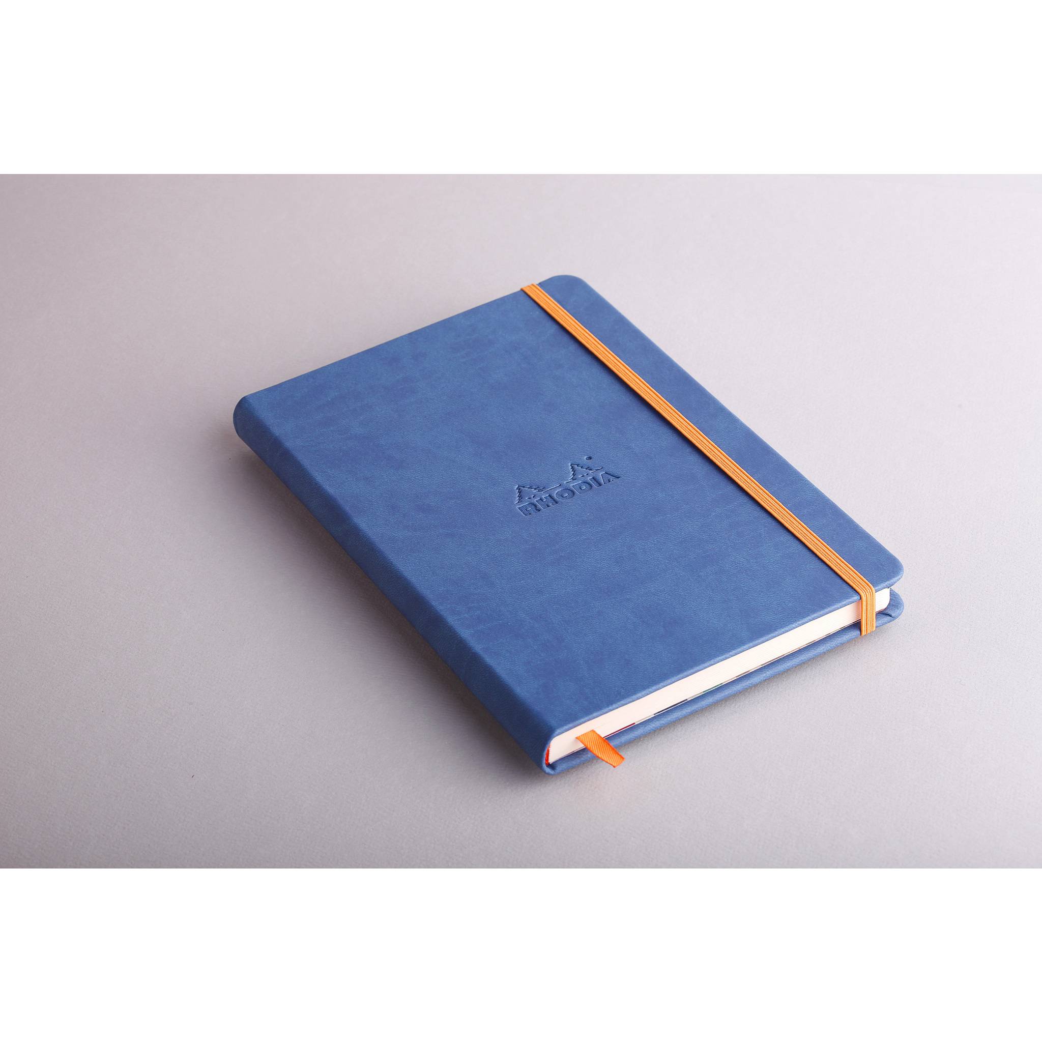 Rhodia Notizbuch A5, fester Einband, 96 Bl blanko, Papier 90g, Saphir 118748C