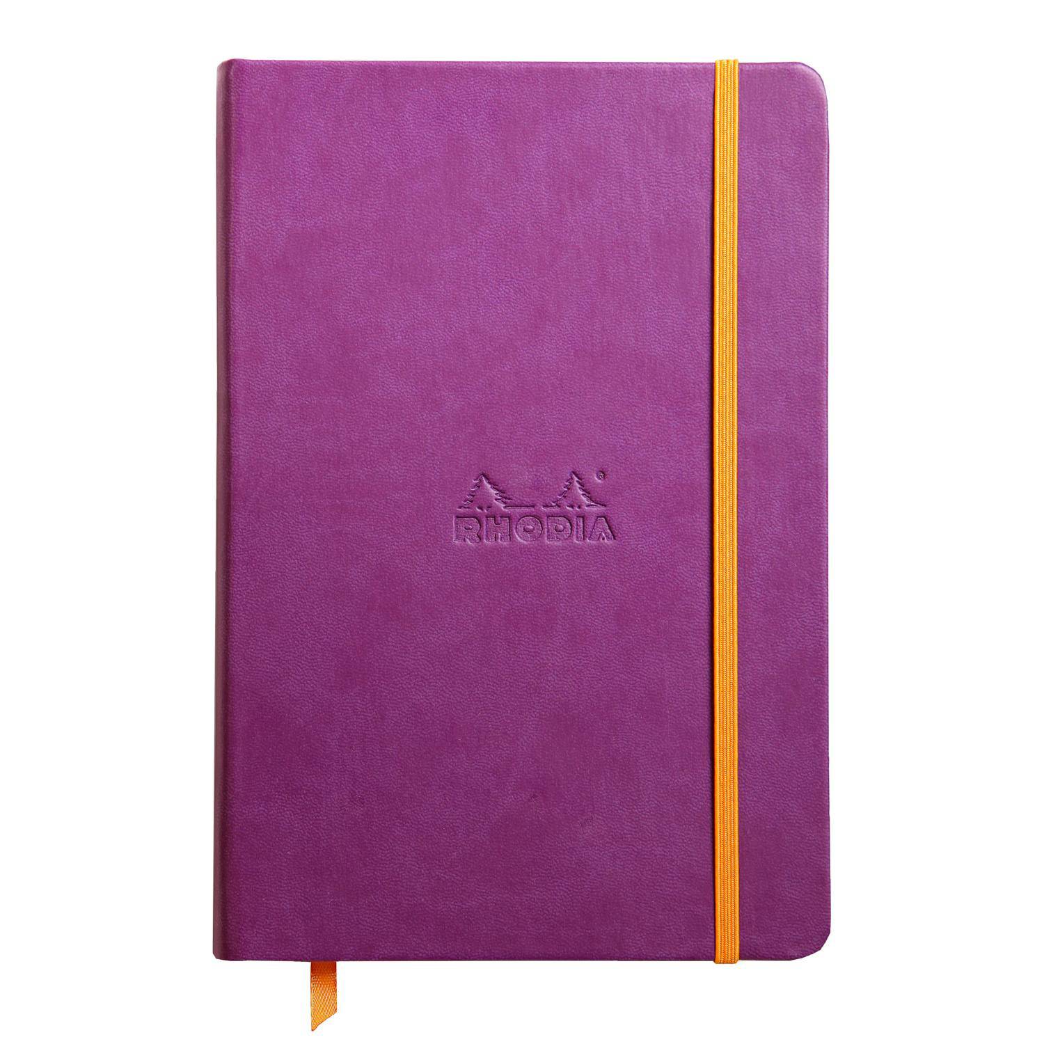 Rhodia Notizbuch A5, fester Einband, 96 Bl blanko, Papier 90g, Violett 118750C