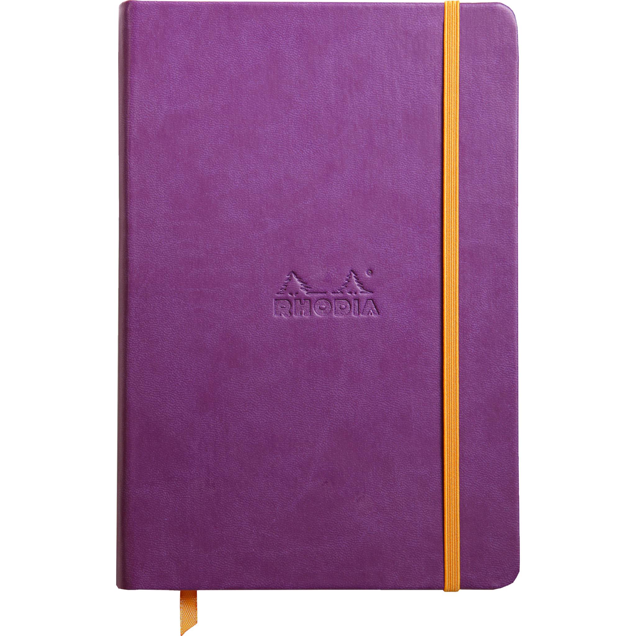 Rhodia Notizbuch A5, fester Einband, 96 Bl blanko, Papier 90g, Violett 118750C