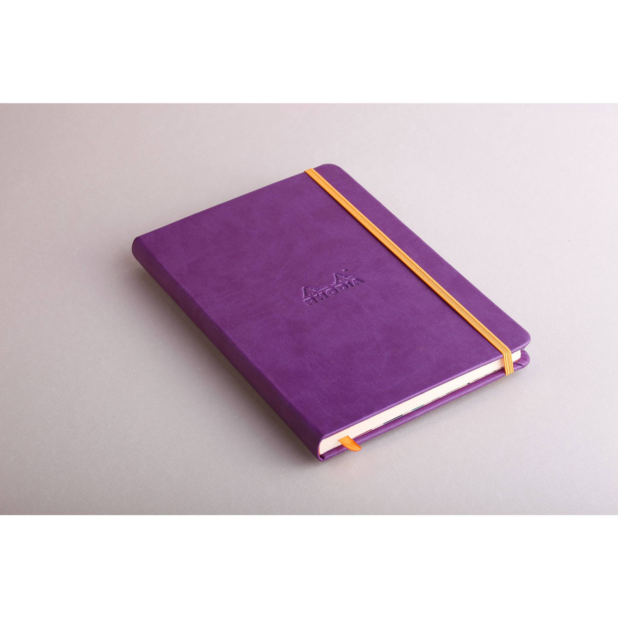 Rhodia Notizbuch A5, fester Einband, 96 Bl blanko, Papier 90g, Violett 118750C