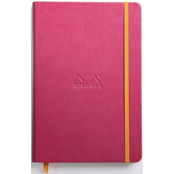 Notizbuch Rhodiarama A5 14,8x21cm 96 Blatt 90g liniert himbeer