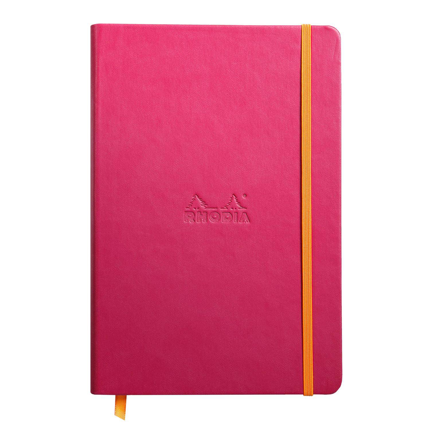 Rhodia Notizbuch A5, fester Einband, 96 Bl blanko, Papier 90g, Himbeer 118752C