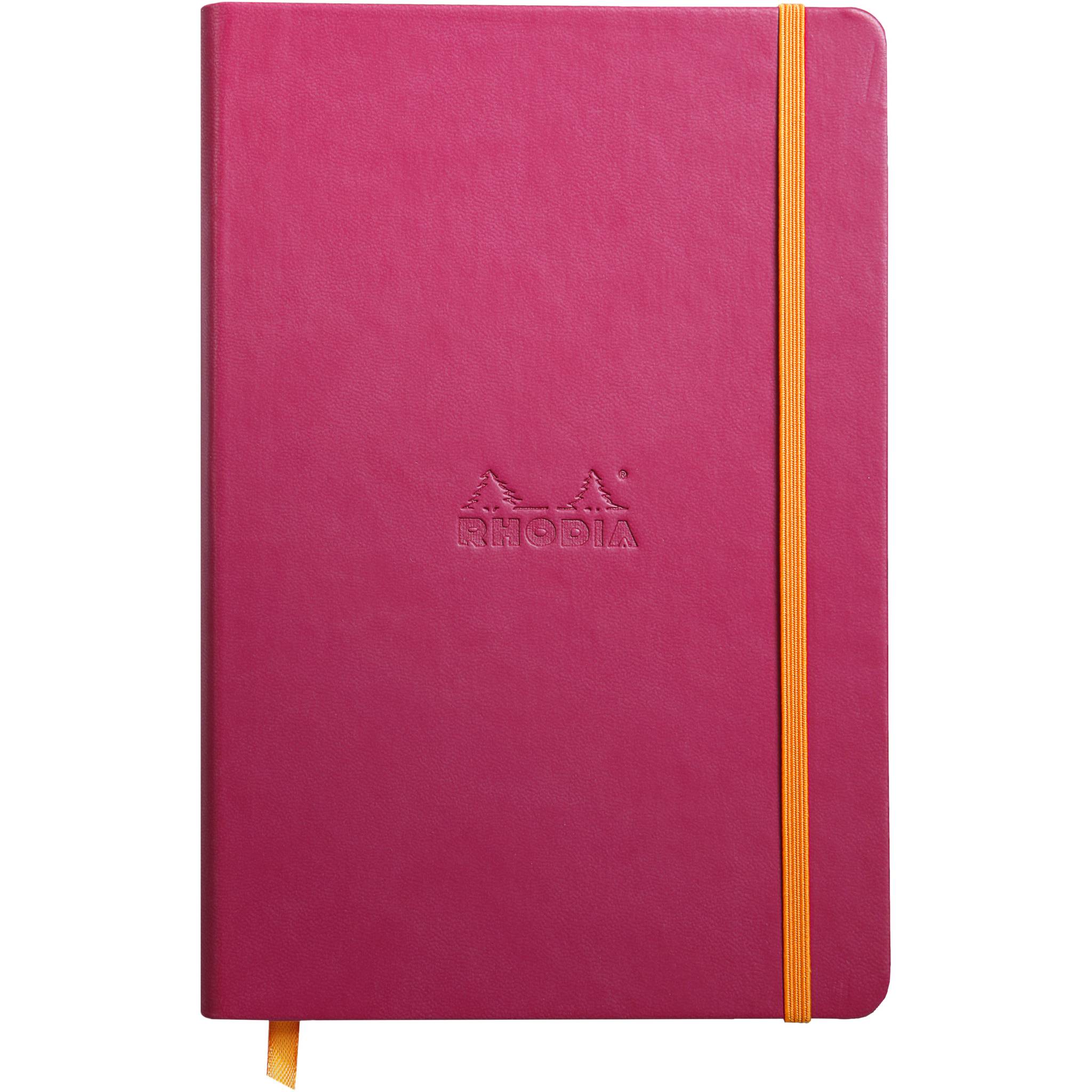 Rhodia Notizbuch A5, fester Einband, 96 Bl blanko, Papier 90g, Himbeer 118752C