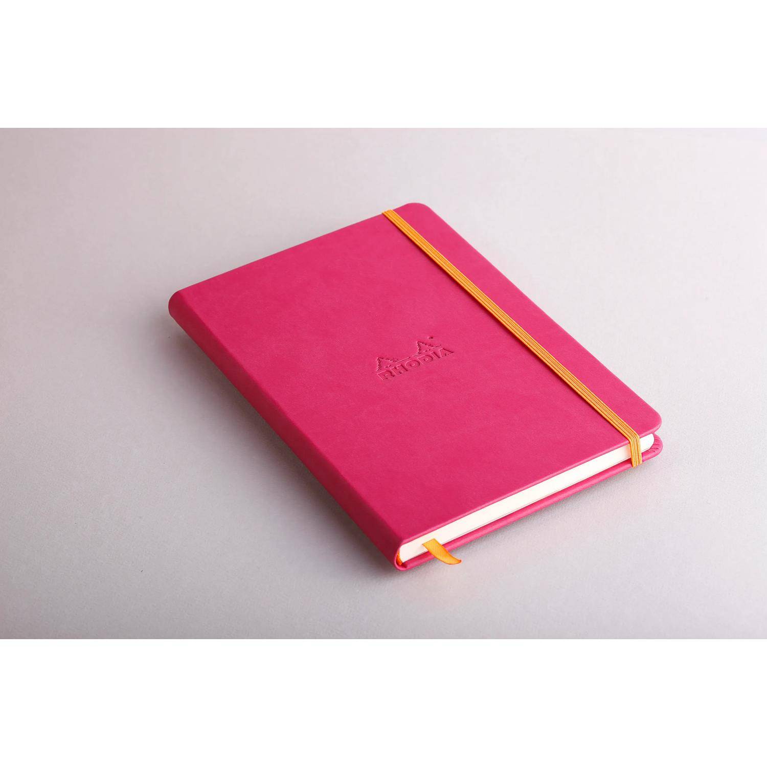 Rhodia Notizbuch A5, fester Einband, 96 Bl blanko, Papier 90g, Himbeer 118752C