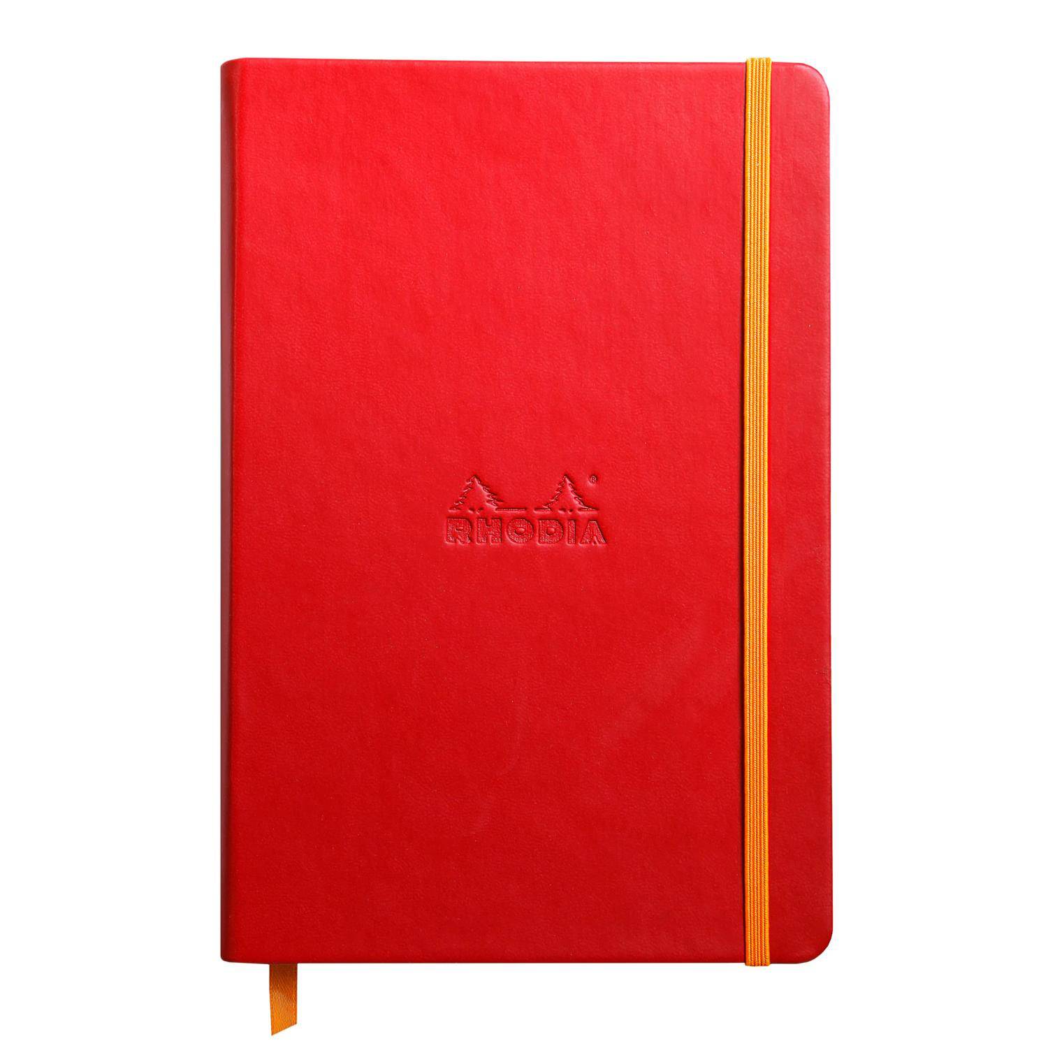 Rhodia Notizbuch A5, fester Einband, 96 Bl blanko, Papier 90g, Mohnrot 118753C