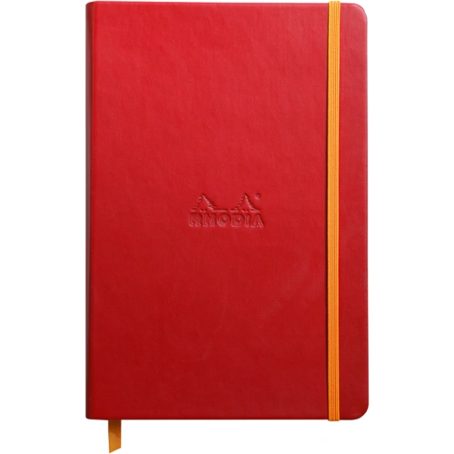 Rhodia Notizbuch A5, fester Einband, 96 Bl blanko, Papier 90g, Mohnrot 118753C Rhodia Notizbuch A5, fester Einband, 96 Bl blanko, Papier 90g, Mohnrot 118753C