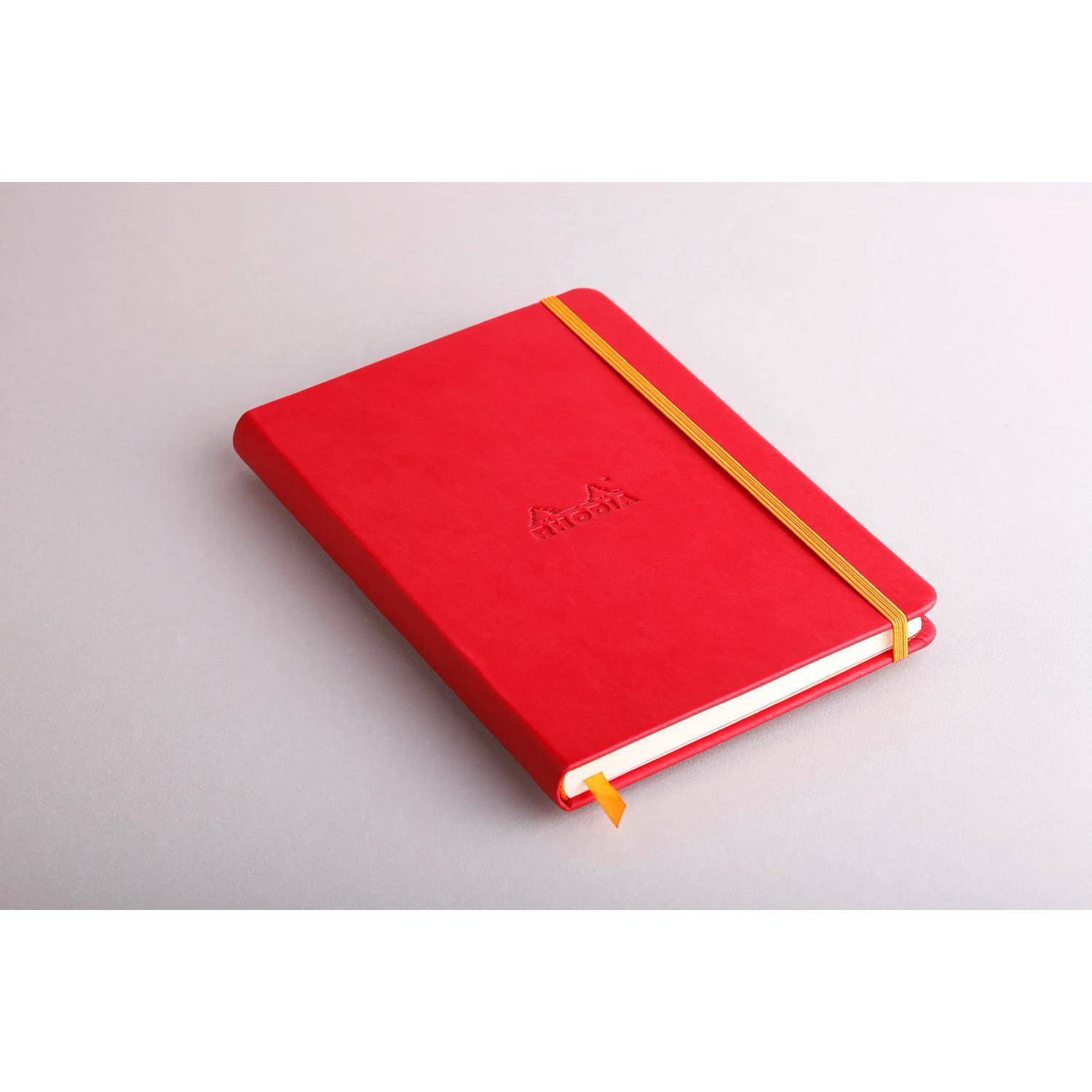 Rhodia Notizbuch A5, fester Einband, 96 Bl blanko, Papier 90g, Mohnrot 118753C