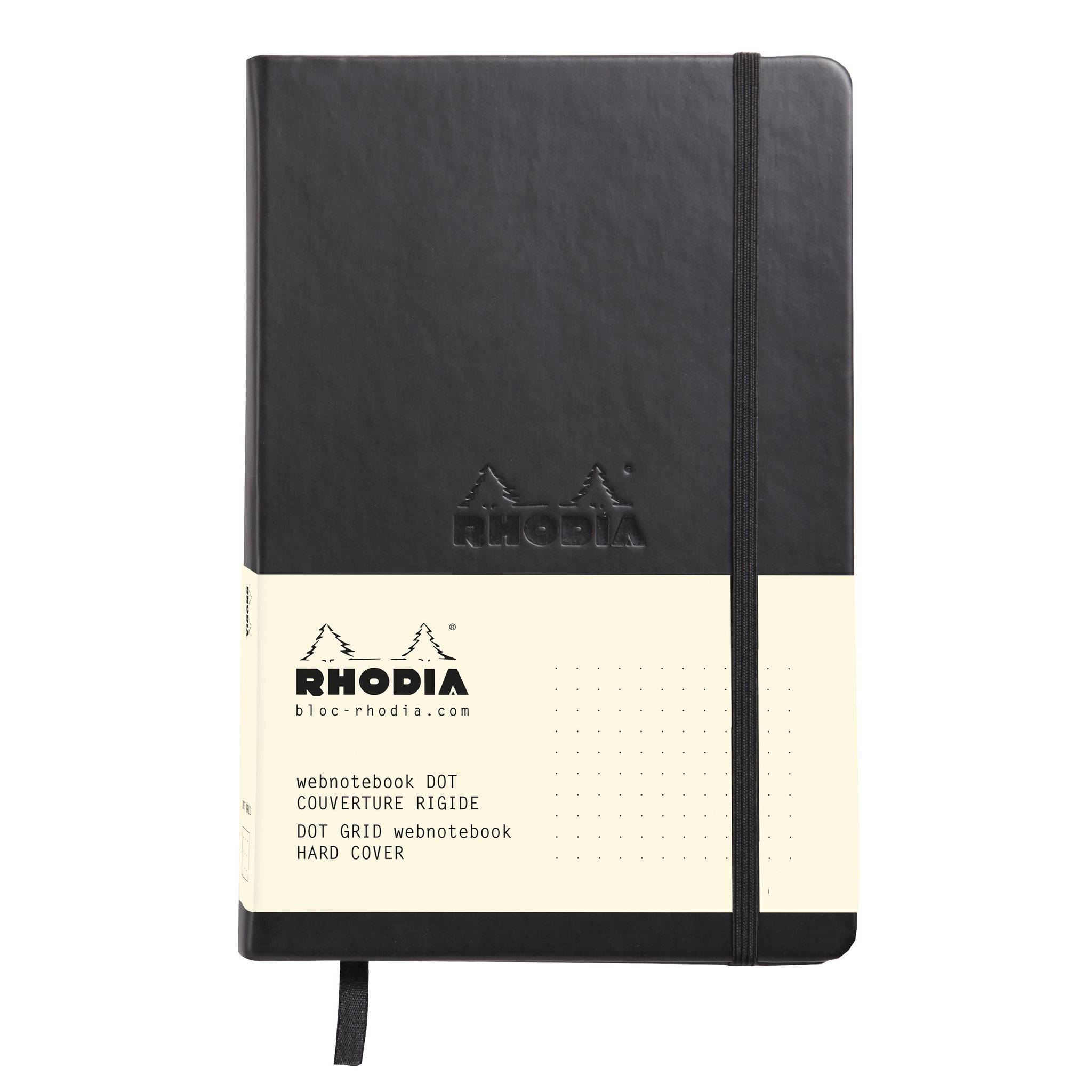 Rhodia Webnotebook Rhodia A5 96 Blatt dot/punktkariert 90g - Schwarz 118769C