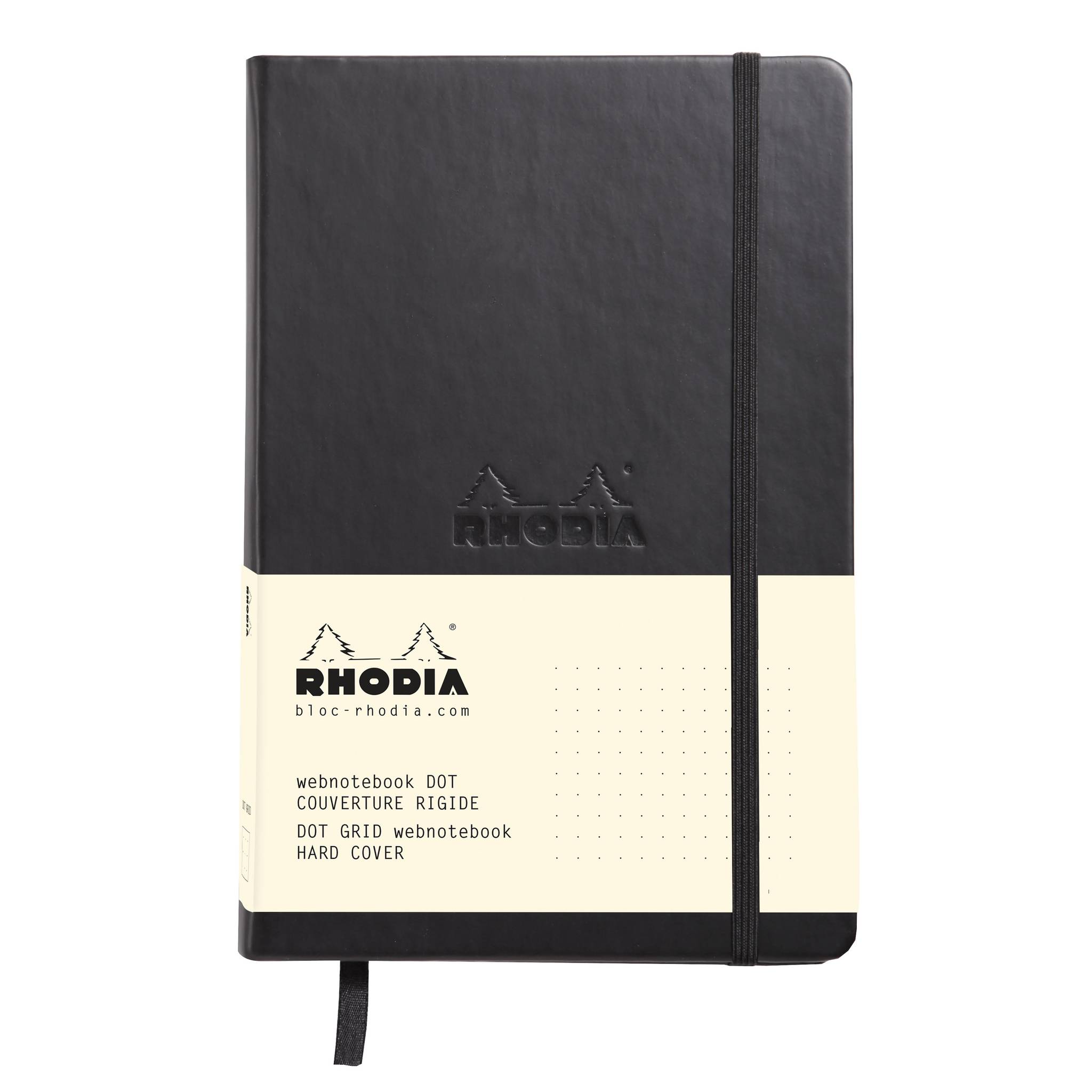 Rhodia Webnotebook Rhodia A5 96 Blatt dot/punktkariert 90g - Schwarz 118769C
