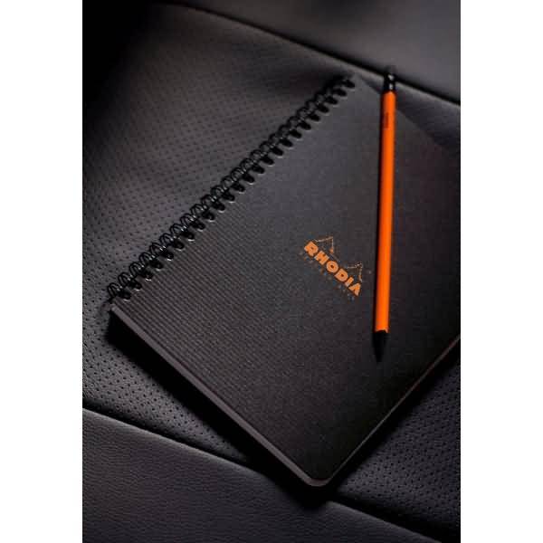 Notizbuch A5 80 Blatt Wire-O-Bindung 90g 80 Blatt mit Vordruck schwarz