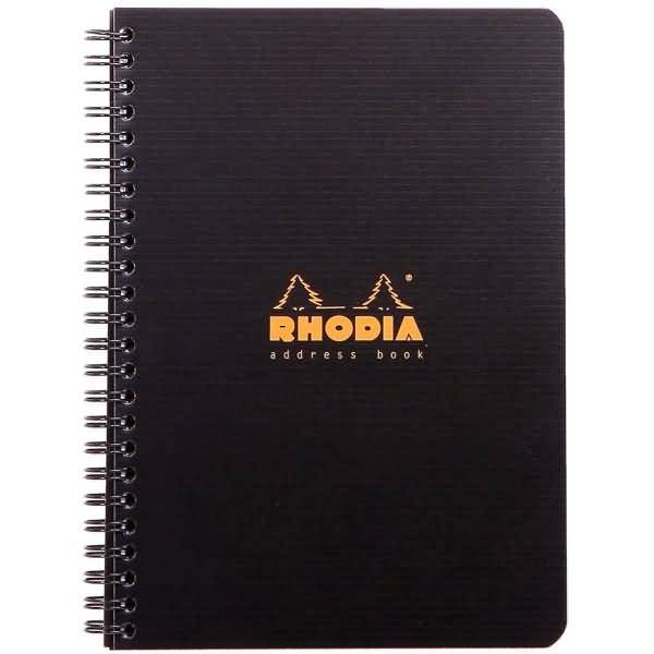 Notizbuch A5 80 Blatt Wire-O-Bindung 90g 80 Blatt mit Vordruck schwarz