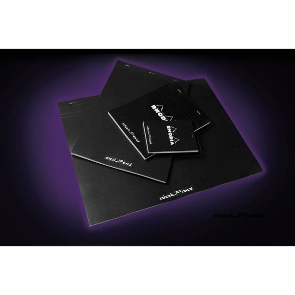 Schreibblock Rhodia DotPad 8,5x12cm 80 Blatt dot-Lineatur schwarz