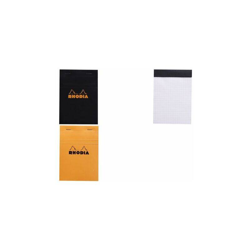 RHODIA Notizblock No. 13, DIN A6, kariert, orange