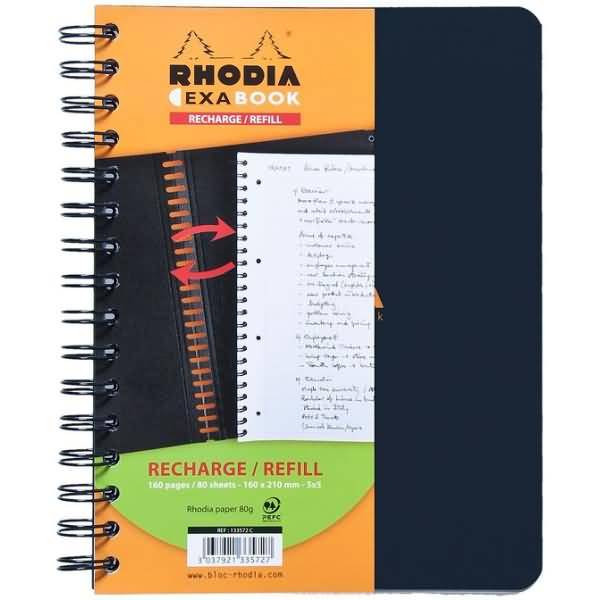 Kollegbuch Exabook Refill A5 80 Blatt kariert