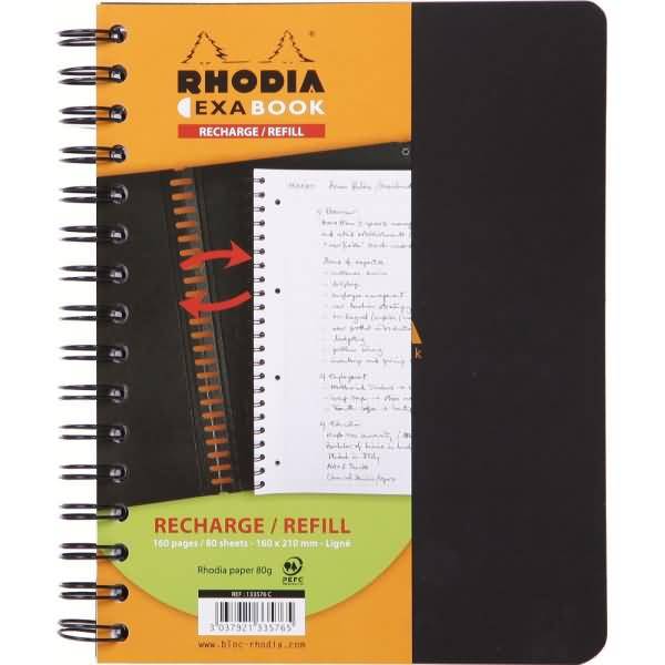 Kollegbuch Exabook Refill A5 80 Blatt liniert mit Rand