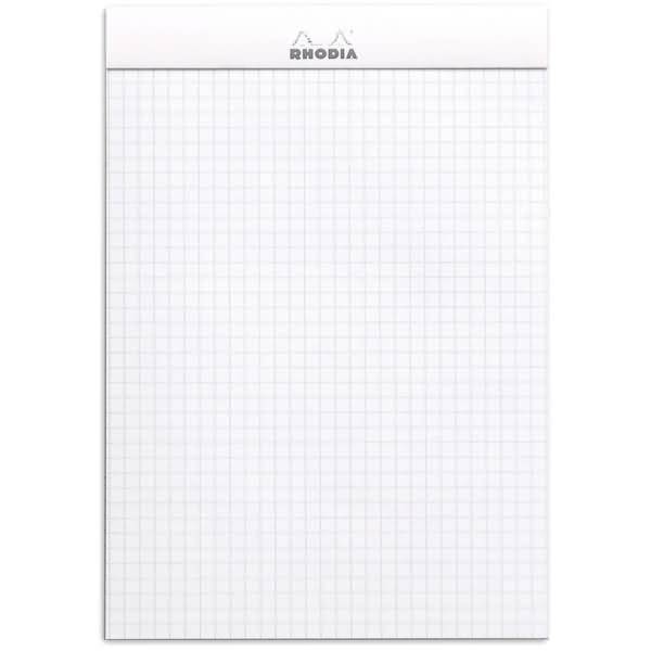 Notizblock White Nr. 16 A5 kariert 80 Blatt weiß