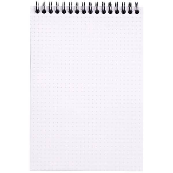 Spiralnotizblock A5 80 Blatt 80g Dot Lineatur schwarz