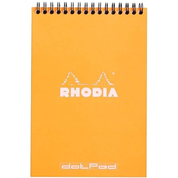 Spiralnotizblock A5 80 Blatt 80g Dot Lineatur orange