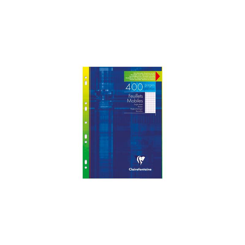 Clairefontaine Feuillets mobiles perforés, A4, quadrillé 5x5