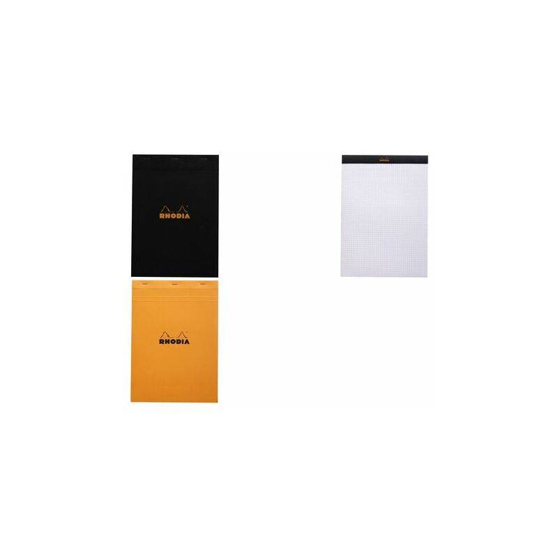 RHODIA Notizblock No. 18, DIN A4, kariert, orange