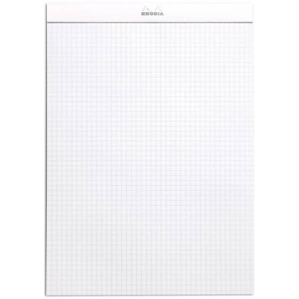 Notizblock White Nr. 18 A4 kariert 80 Blatt weiß