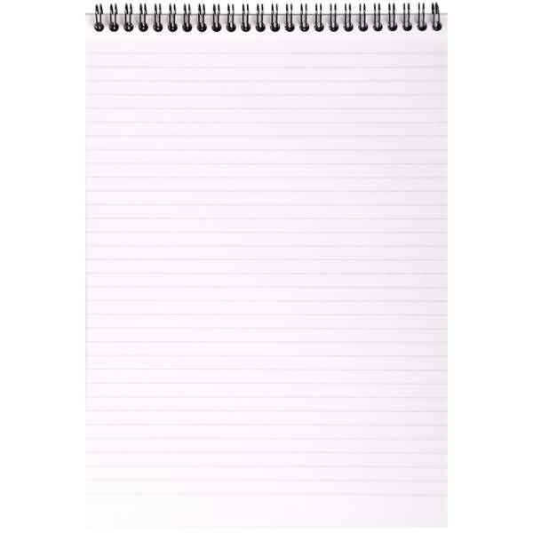Spiralnotizblock A4 liniert 80 Blatt schwarz