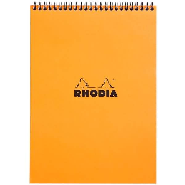 Spiralnotizblock A4 liniert 80 Blatt orange