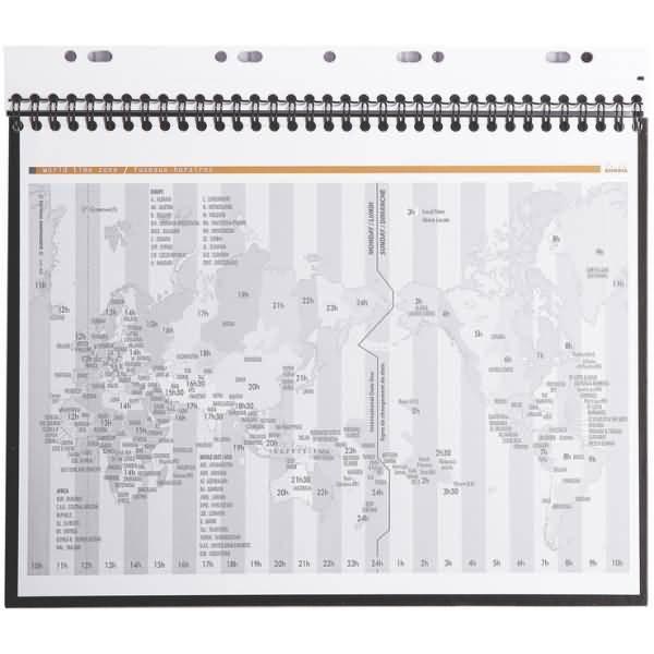 Notizbuch Notebook Rhodiactive A4 21x29,7cm 80 Blatt 90g liniert schwarz