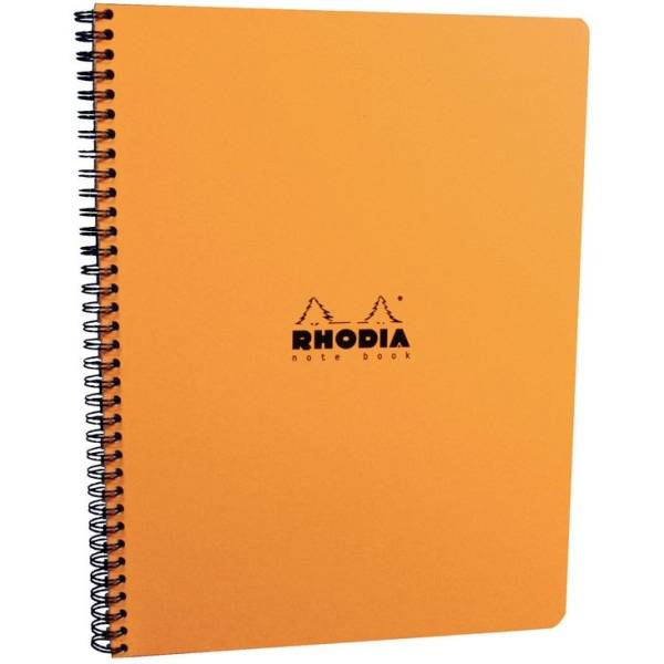 Kollegblock Elastikbook A4 90g/qm 80 Blatt mikroperforiert kariert orange