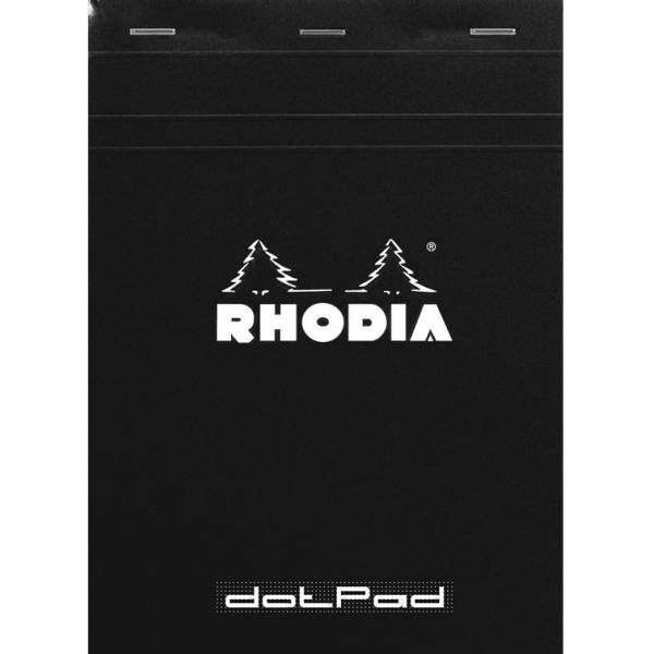 Schreibblock Rhodia DotPad Nr. 19 21x31,8cm 80 Blatt dot-Lineatur schwarz