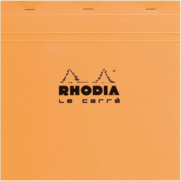 Notizblock Le Carre quadratisch 21x21cm 80 Blatt 80g kariert orange