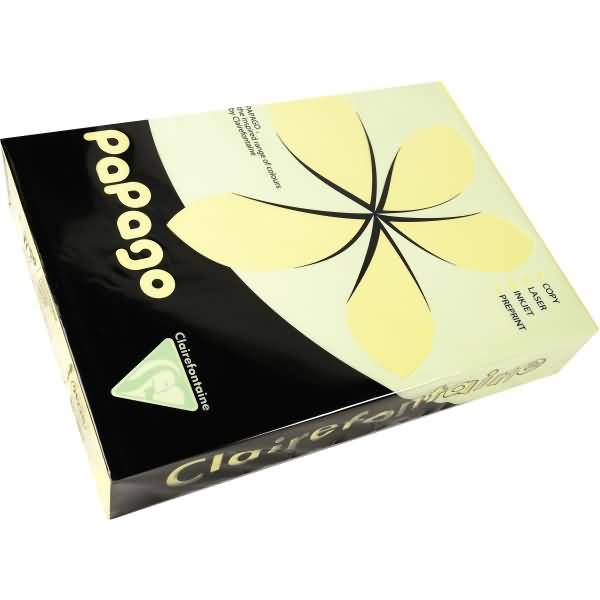 Multifunktionspapier Papago A4 210x297mm 80g/qm narzissengelb VE=500 Blatt