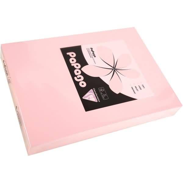 Multifunktionspapier Papago A4 210x297mm 120g/qm rosa VE=250 Blatt