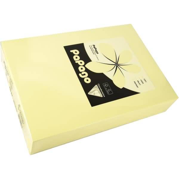 Multifunktionspapier Papago A4 210x297mm 160g/qm gelb VE=250 Blatt