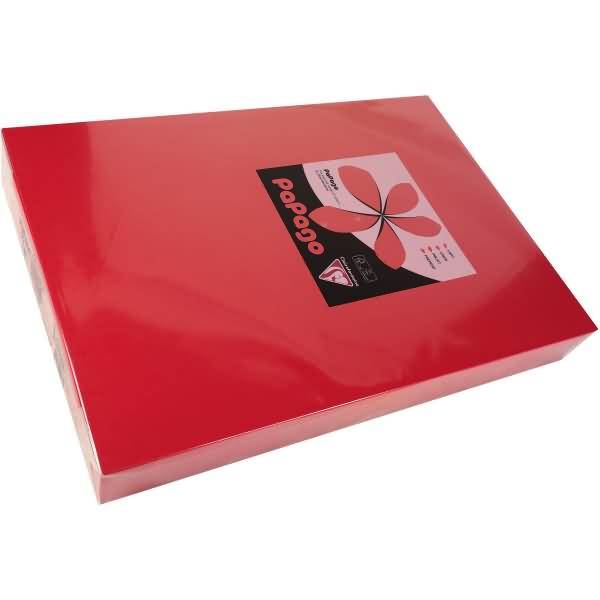 Multifunktionspapier Papago A3 420x297mm 160g/qm korallenrot VE=250 Blatt
