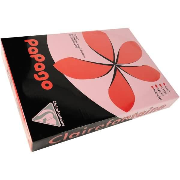 Multifunktionspapier Papago A3 420x297mm 80g/qm rotorange VE=500 Blatt