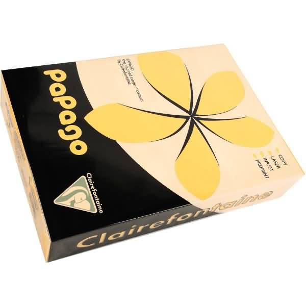 Multifunktionspapier Papago A4 210x297mm 80g/qm butterblumengelb VE=500 Blatt