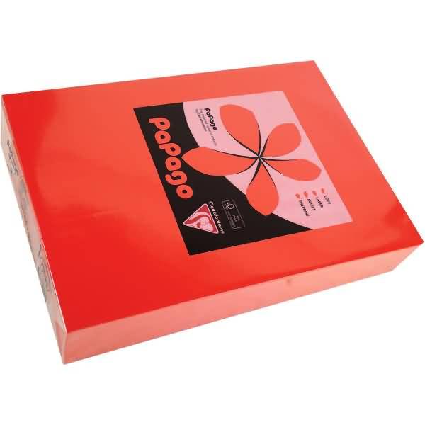 Multifunktionspapier Papago A4 210x297mm 160g/qm rotorange VE=250 Blatt