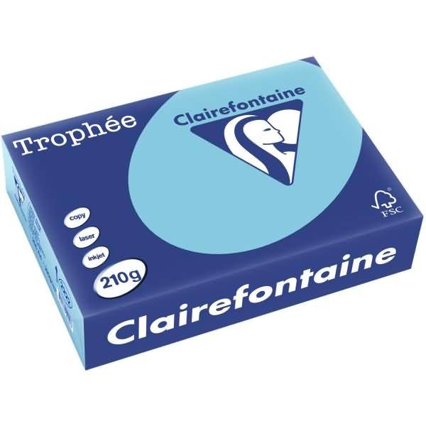 Kopierpapier Trophee A4 210g/qm VE=250 Blatt blau
