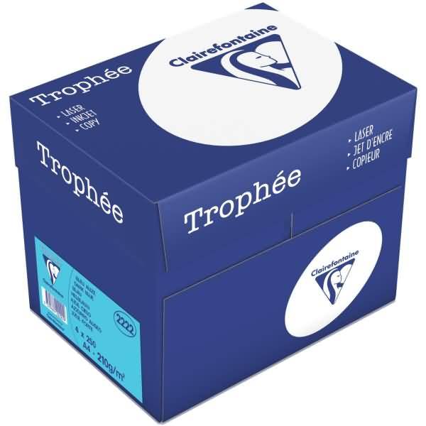Kopierpapier Trophee A4 210g/qm VE=250 Blatt blau