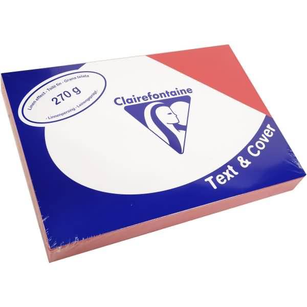 Deckblätter A4 210x297mm 270g/qm rot Leinen VE=100 Blatt