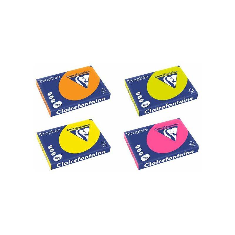 Clairefontaine Multifunktionspapier Trophée, A3, neonorange