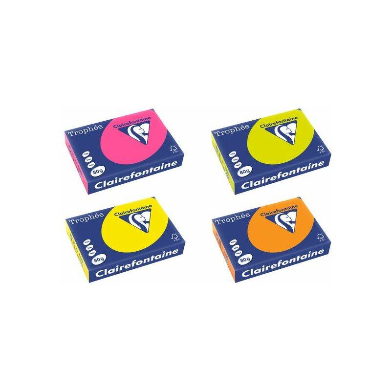 Clairefontaine Multifunktionspapier Trophée, A4, neonpink
