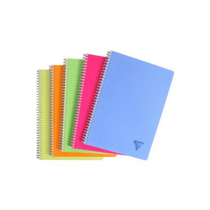 Clairefontaine Spiralbuch LINICOLOR, 210 x 297 mm, liniert