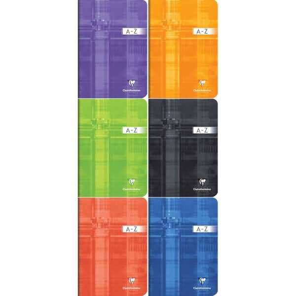 Registerbuch A5 48 Blatt liniert A-Z farbig sortiert