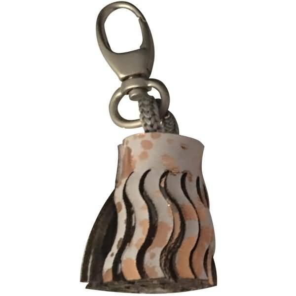 Schlüsselanhänger Cosmicuir Leder 4x2,5cm copper