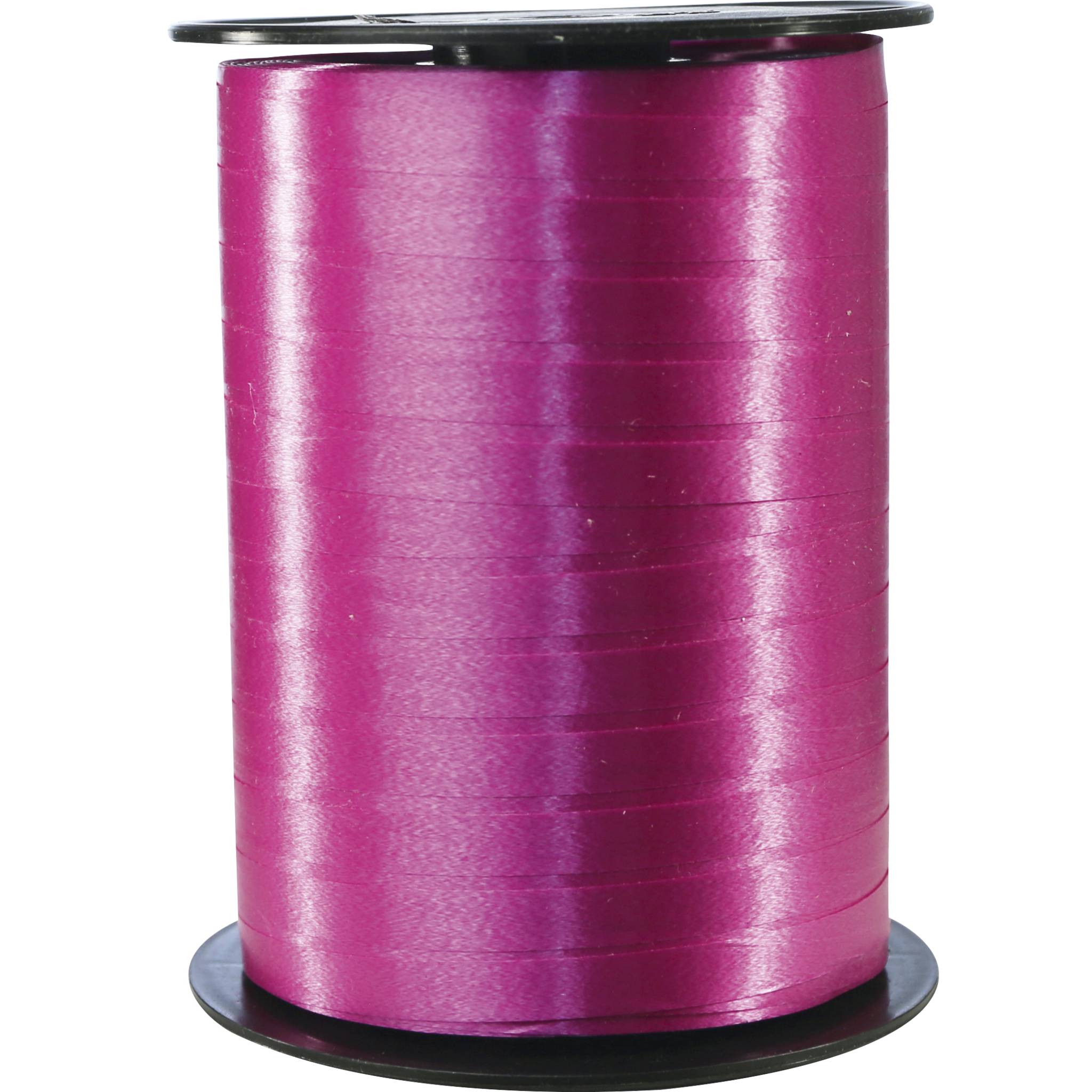 Clairefontaine Spule Geschenkband, glatt, 7mm x 500m - Zyklamenrot 601703C