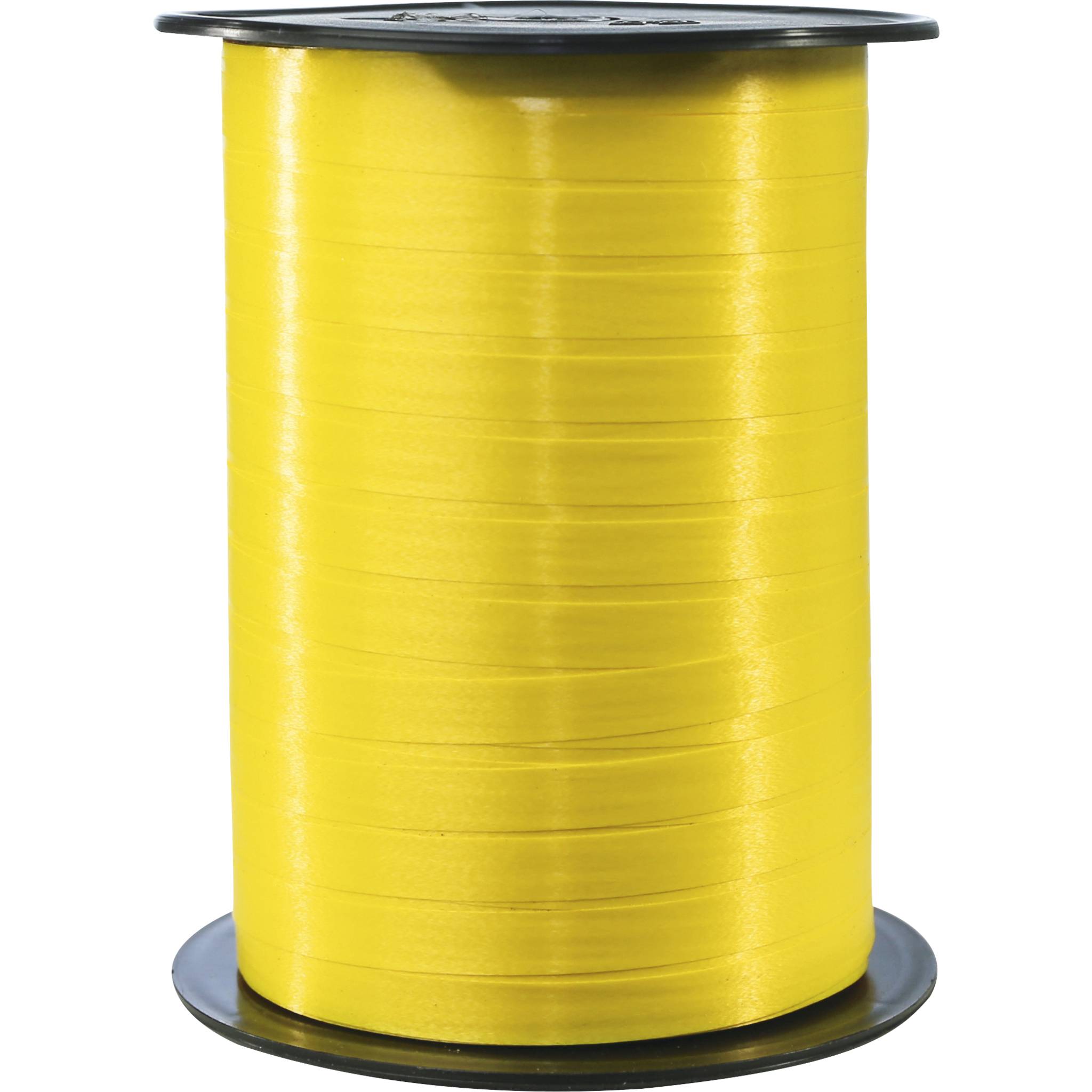 Clairefontaine Spule Geschenkband, glatt, 7mm x 500m - Zitronengelb| 601715C