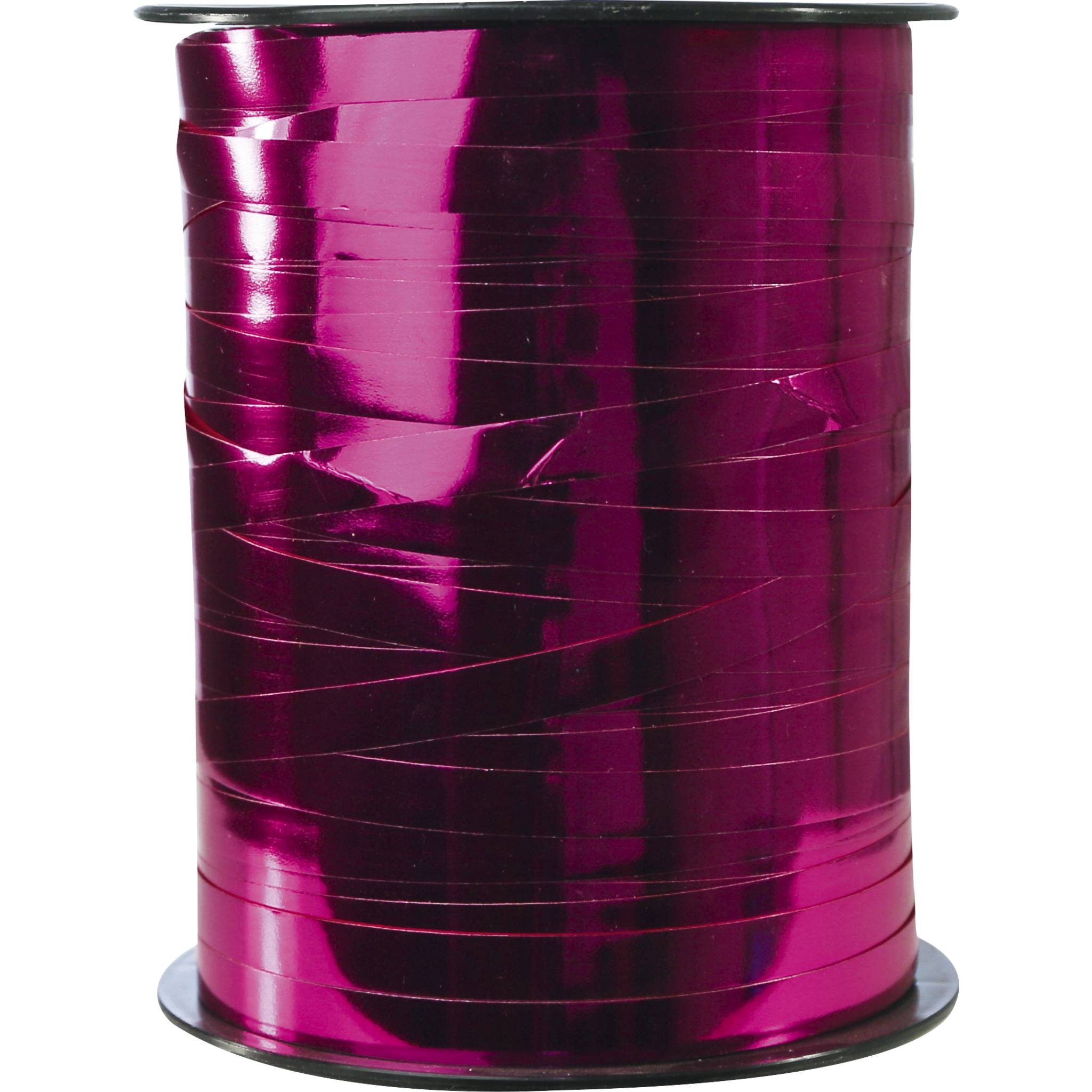 Clairefontaine Spule Geschenkband, Metallic, 7mm x 250m - Zyklamenrot 602008C
